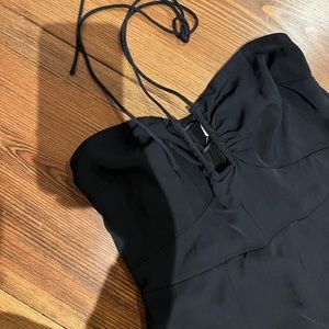 NWT abercrombie & fitch black maxi dress